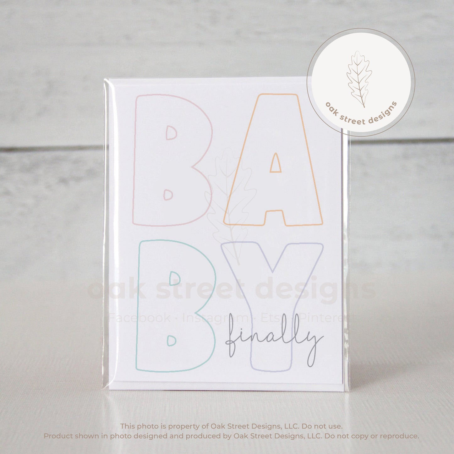 Baby, Finally Folded Card