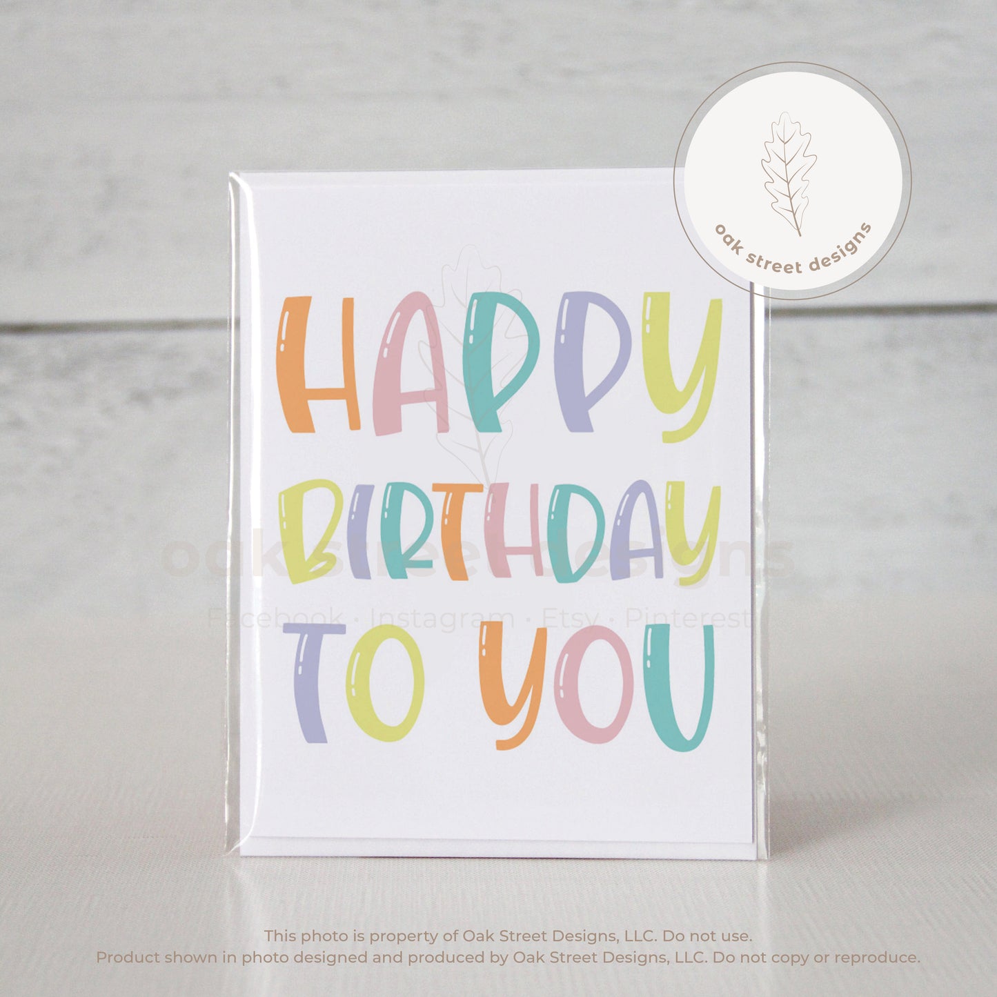 Happy Birthday To You Folded Card