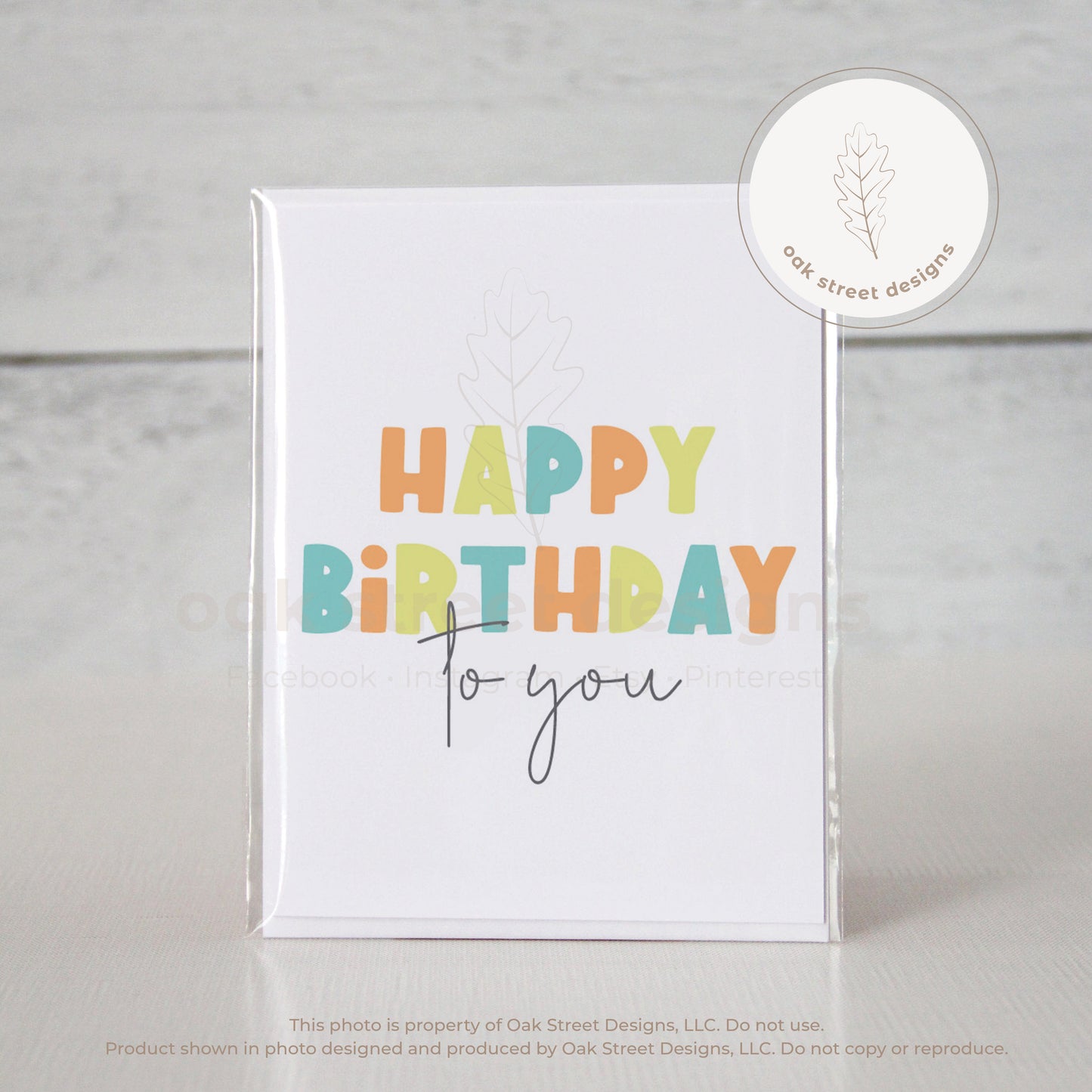 Happy Birthday To You Folded Card