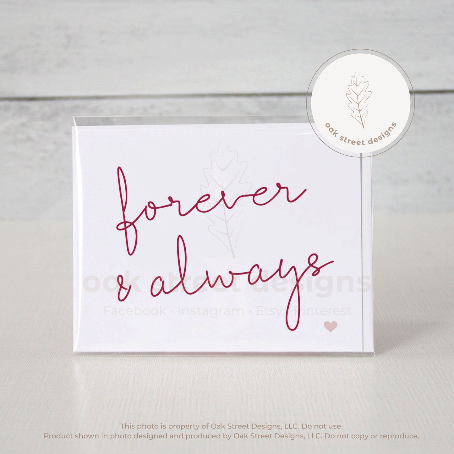 Forever & Always Folded Card