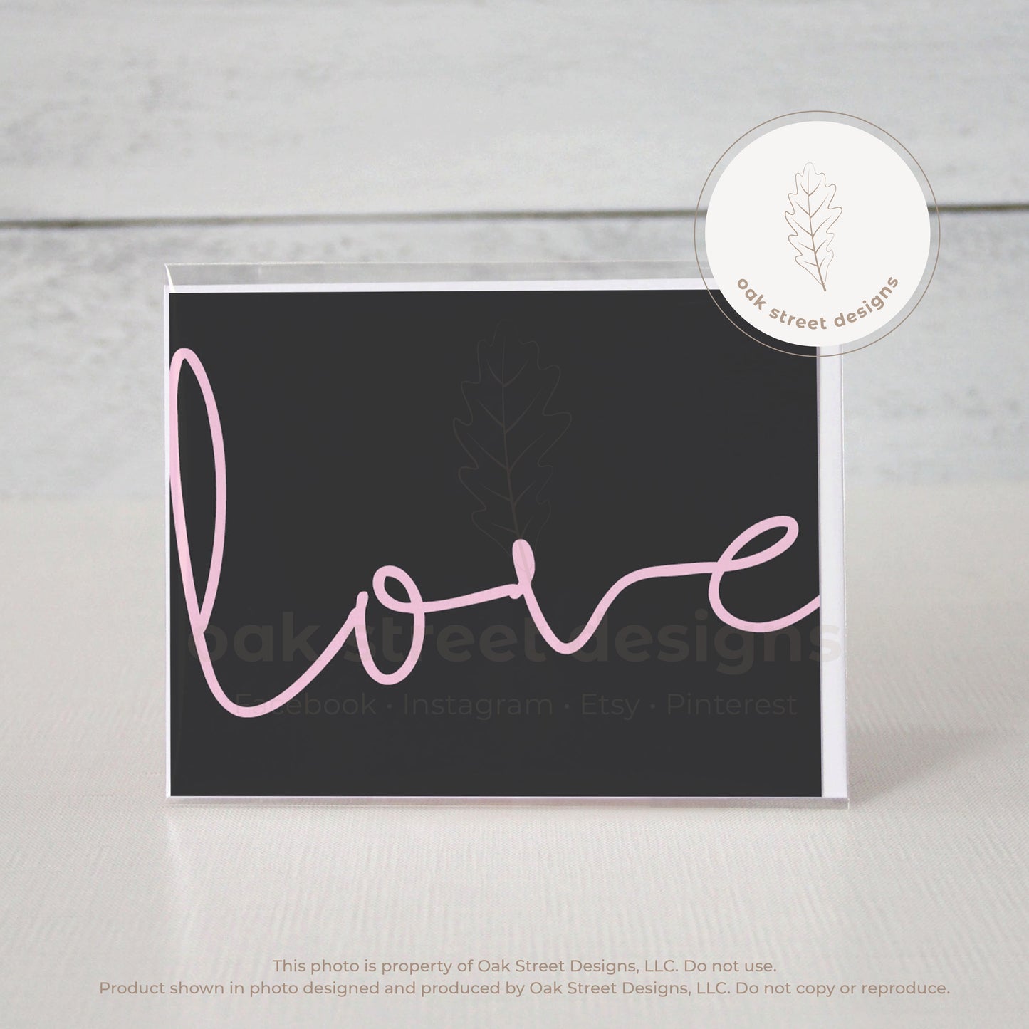 Love Folded Card