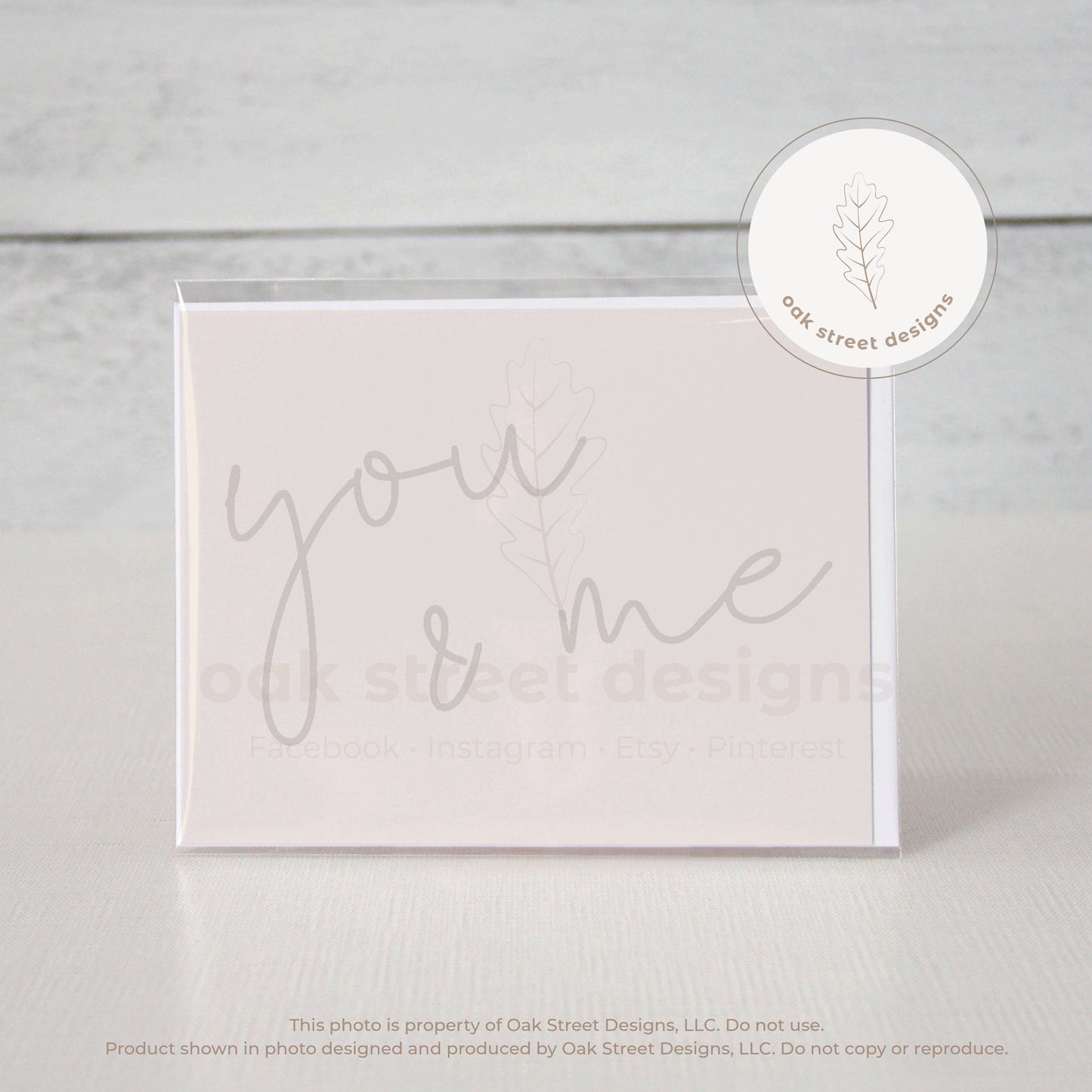 You & Me Folded Card