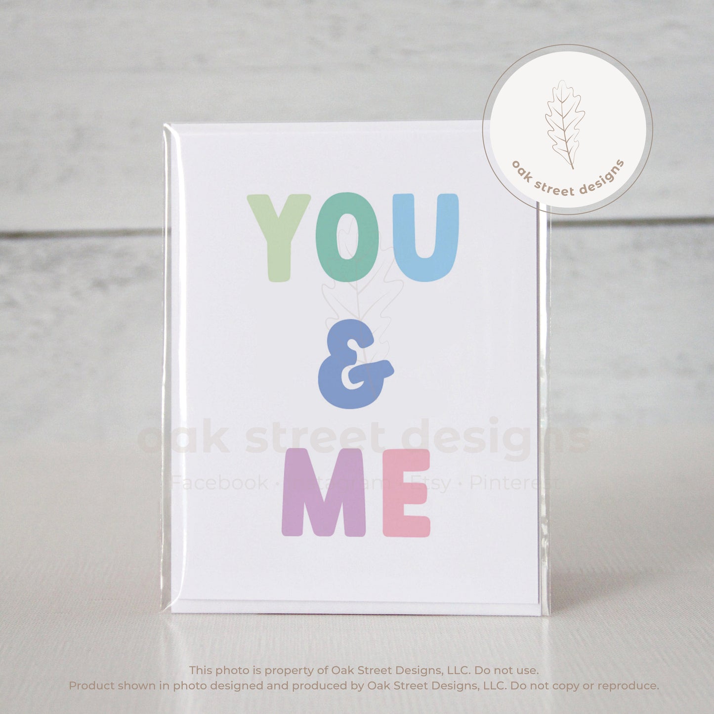 You & Me Folded Card