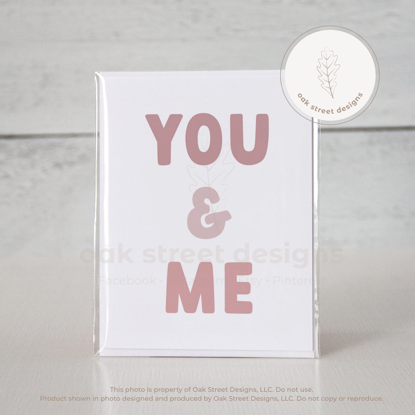 You & Me Folded Card
