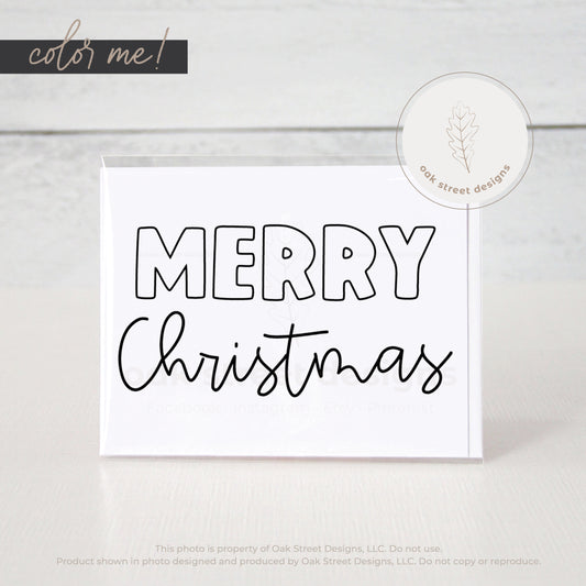 Merry Christmas – Color Me!