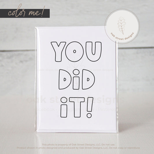 You Did It! Greeting Card