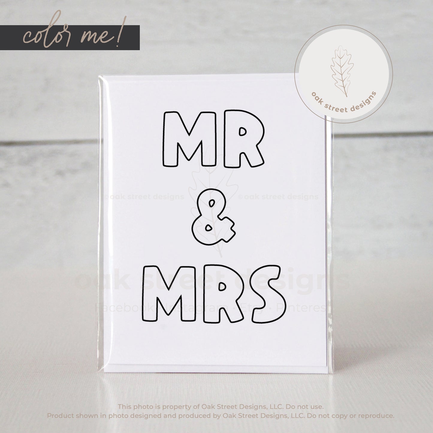 Mr & Mrs Greeting Card