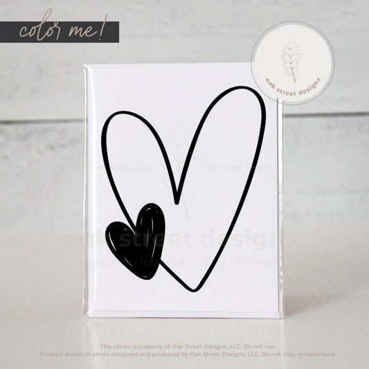 Big Heart Little Heart Greeting Card