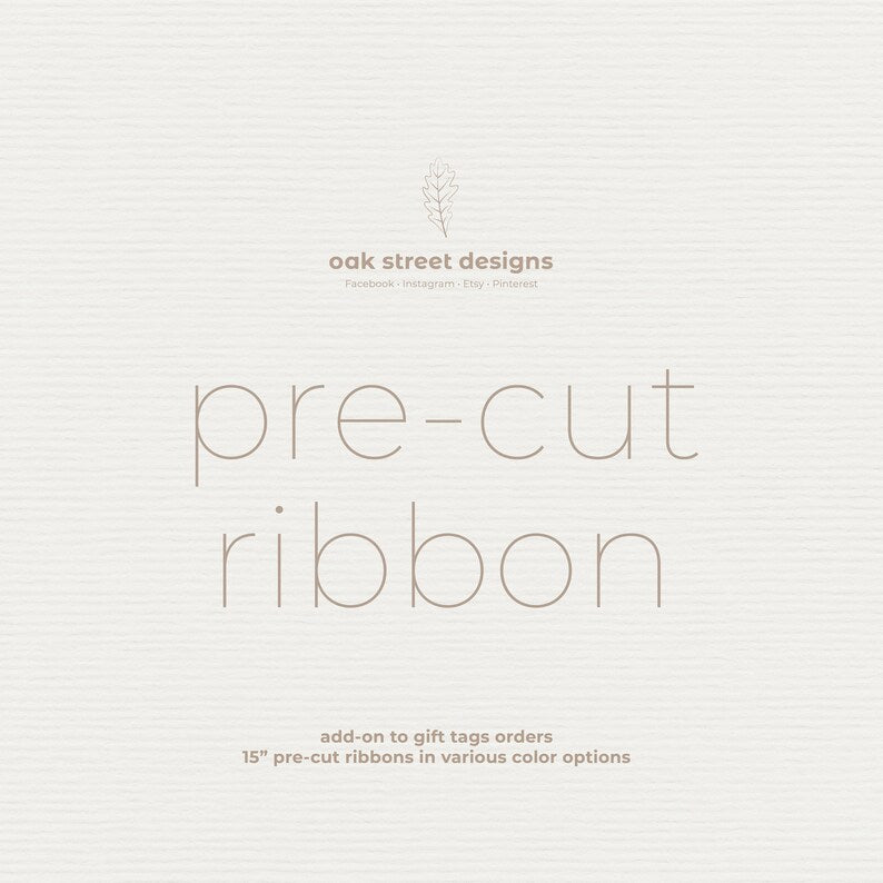 Pre-cut Ribbon & String