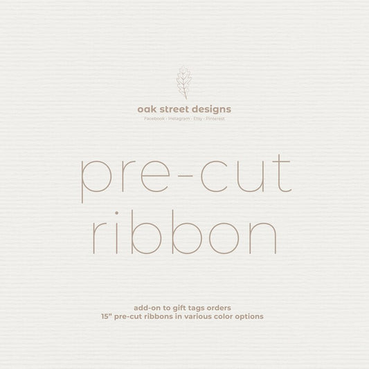 Pre-cut Ribbon & String