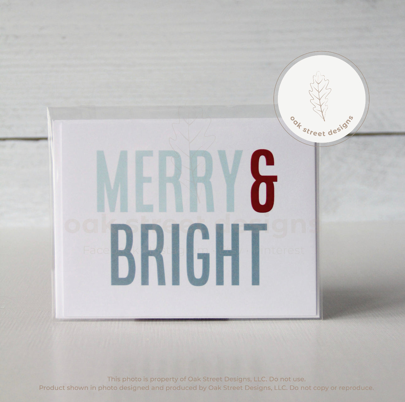 Merry & Bright Christmas Card