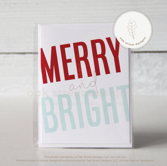 Merry and Bright Christmas Card