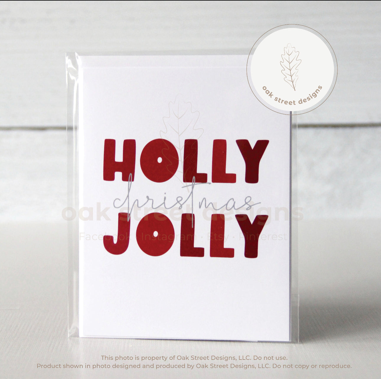 Holly Jolly Christmas Card