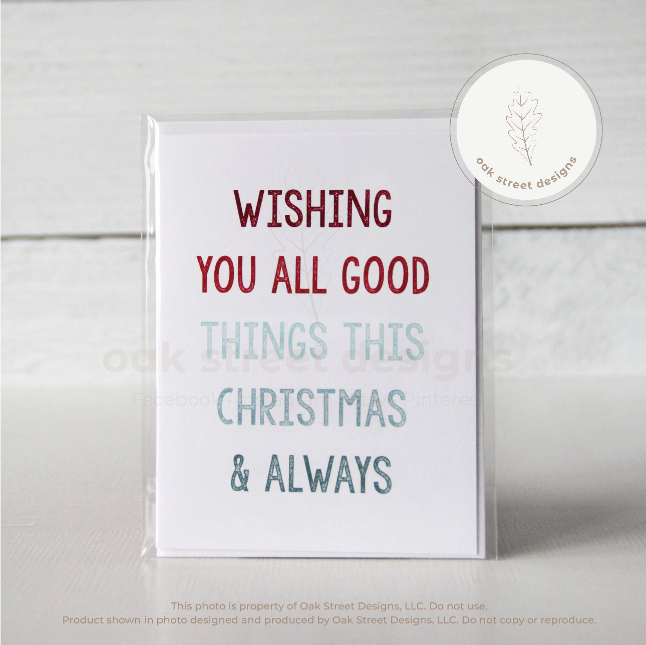 Wishing You All Good Things Christmas Card