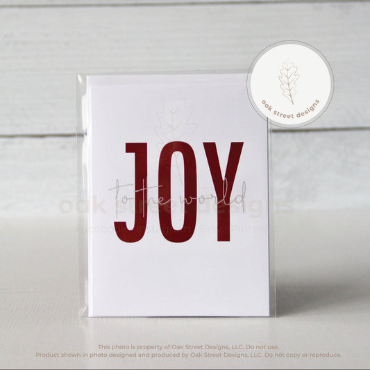 Joy to the World Christmas Card