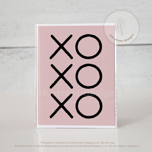 XOXOXO Folded Card