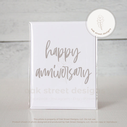 Happy Anniversary Folded Card