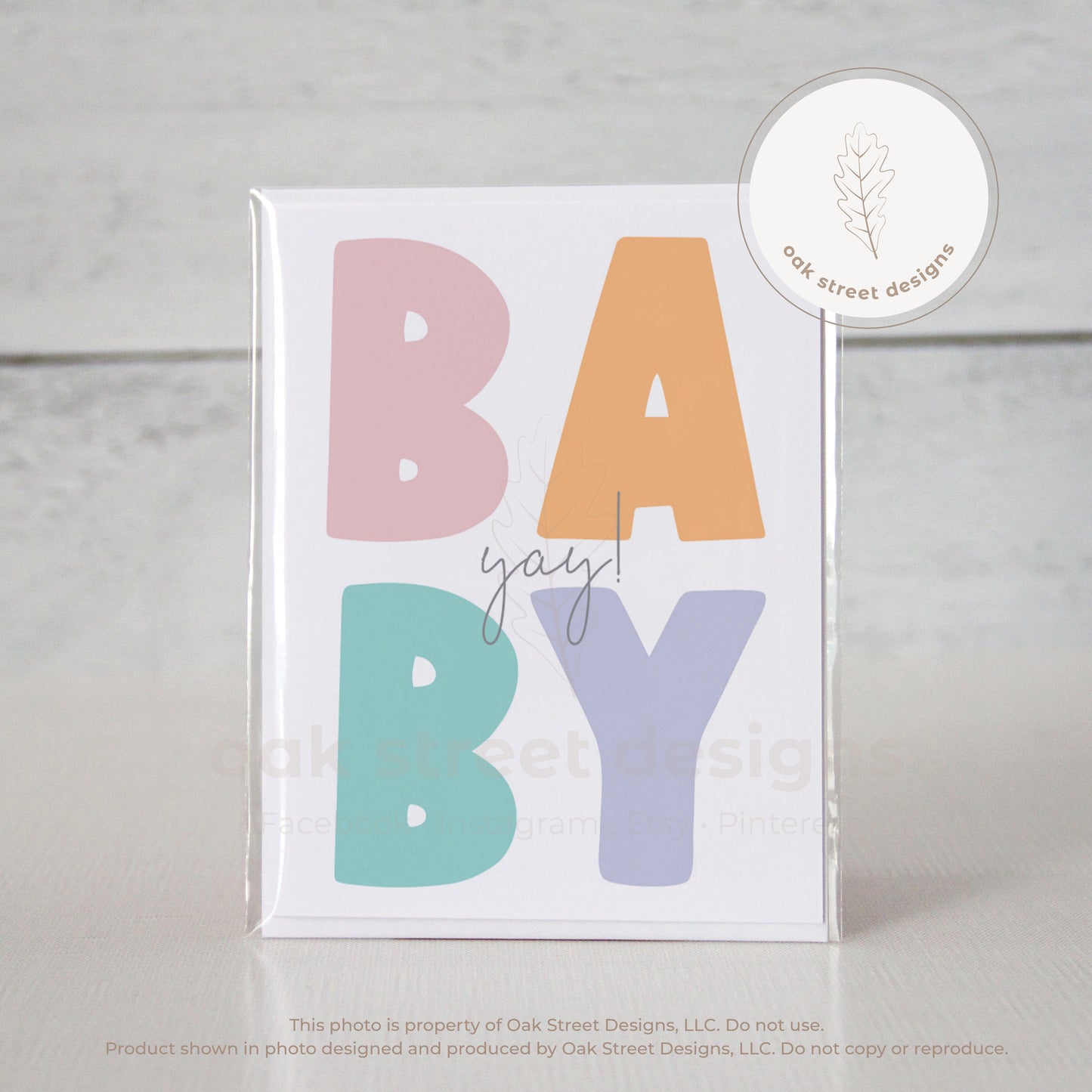 Baby, Yay! Folded Card