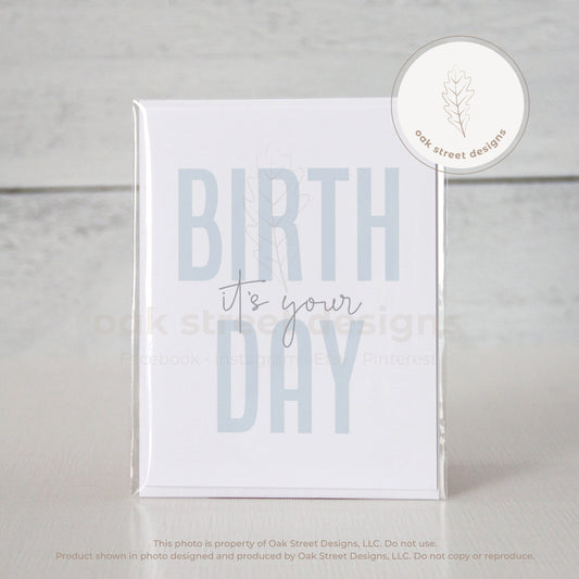 It's Your Birthday Folded Card