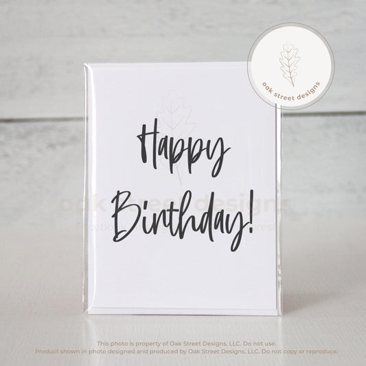 Happy Birthday Folded Card