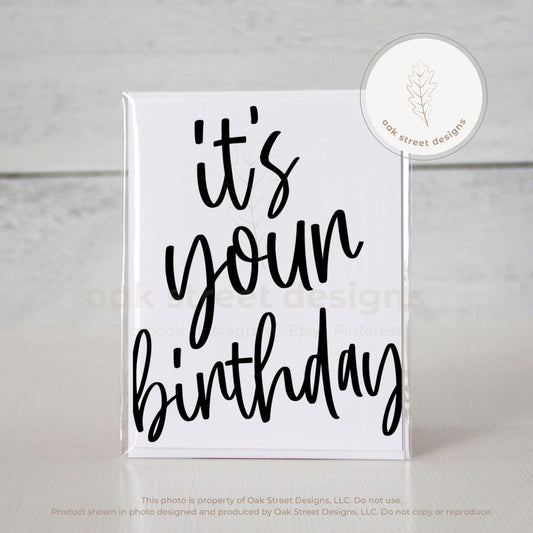 It's Your Birthday Folded Card