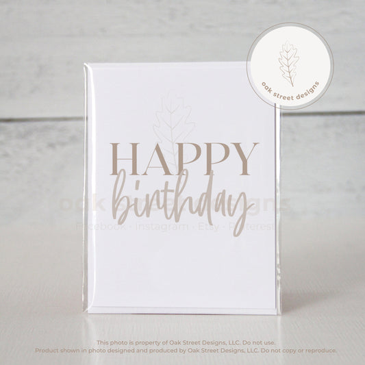 Happy Birthday Folded Card