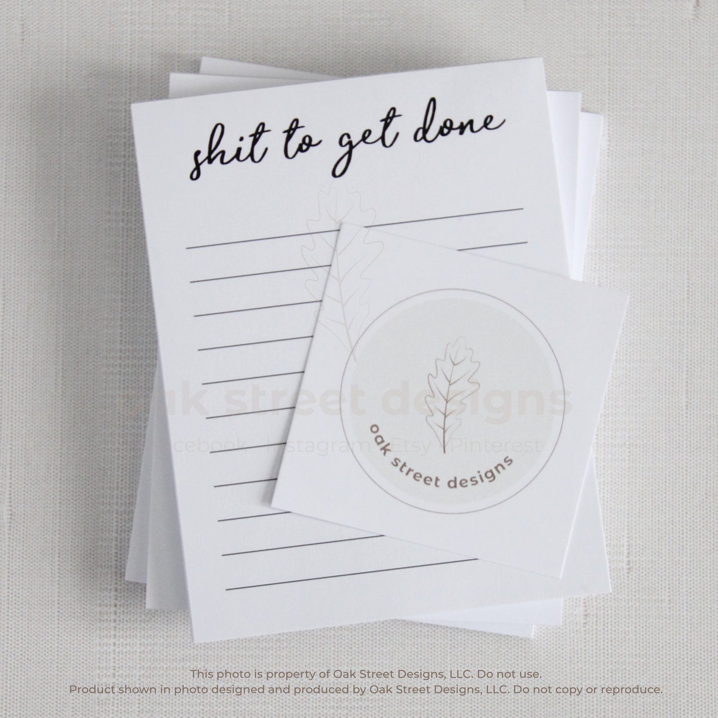 Shit To Get Done Short Notepad