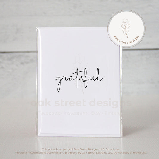 Grateful Folded Card