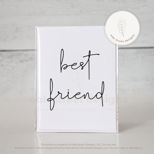 Best Friend Folded Card