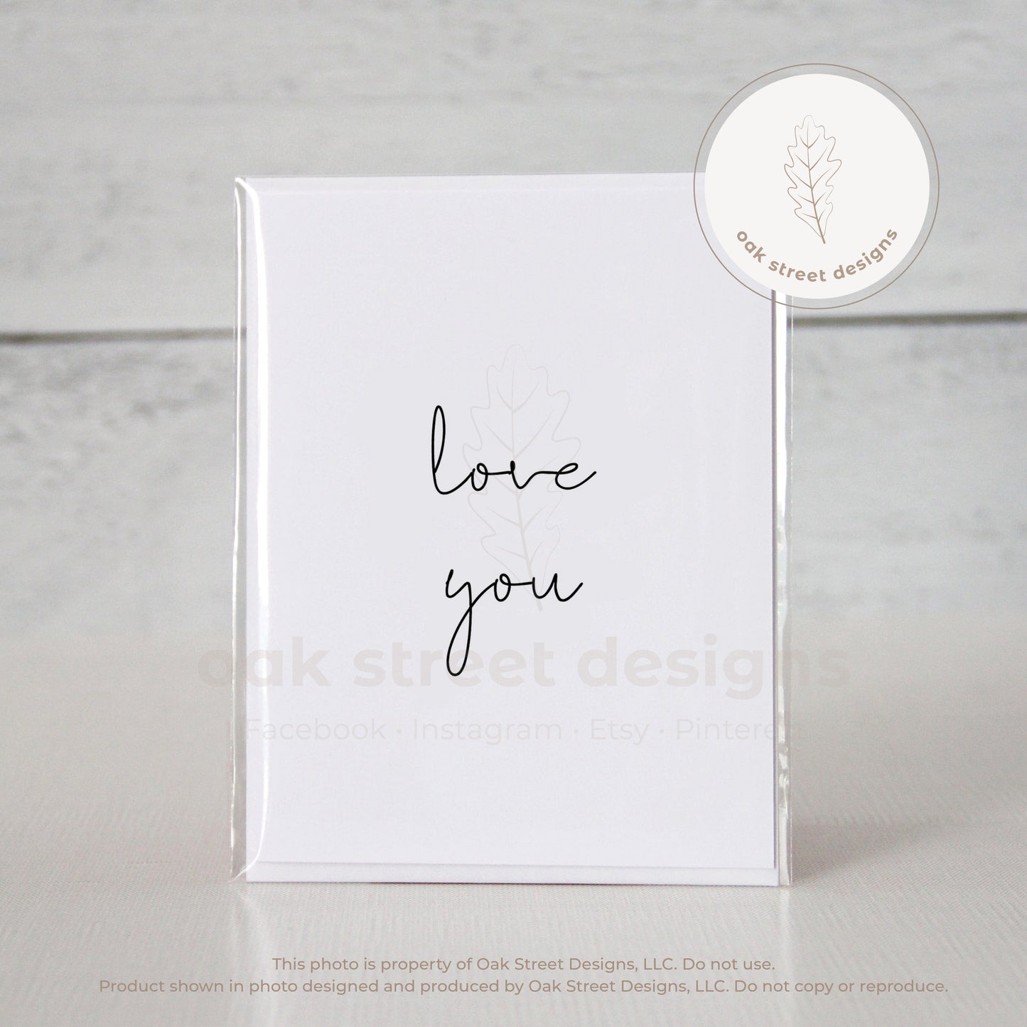 Love You Folded Card