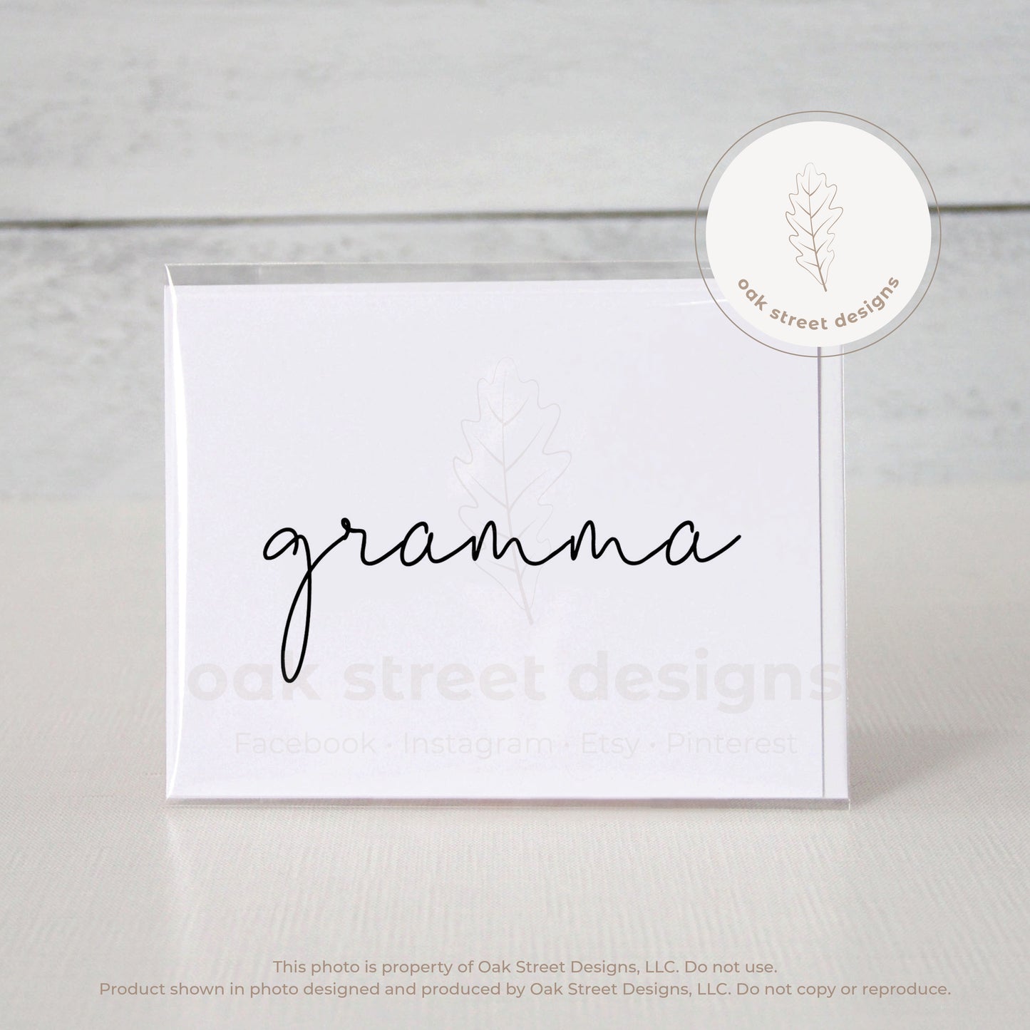 Gramma Folded Card