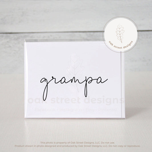 Grampa Folded Card