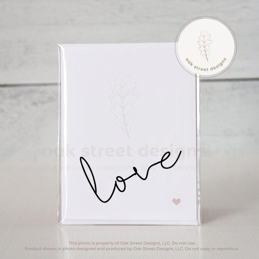 Love Tiny Heart Folded Card