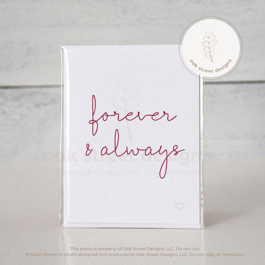 Forever & Always Folded Card