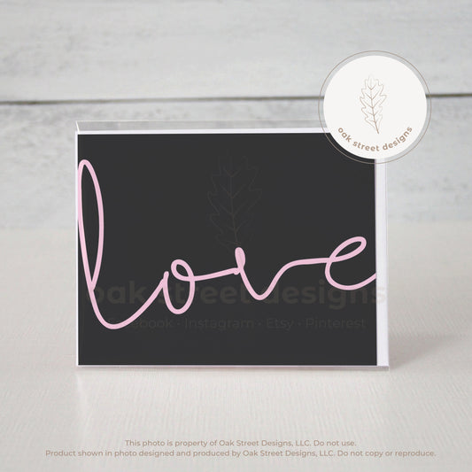 Love Folded Card