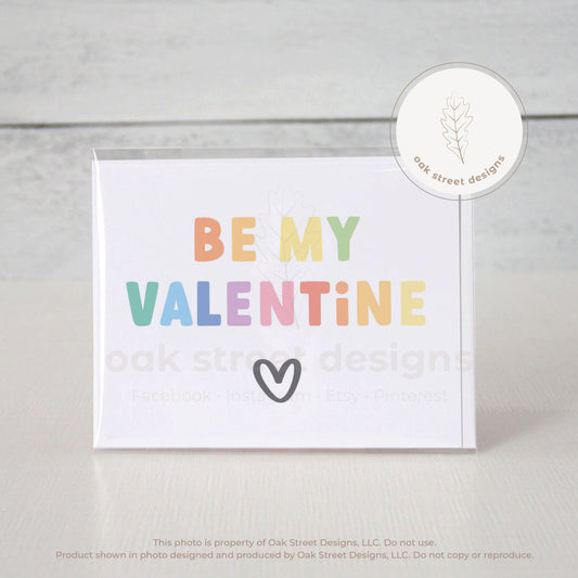 Be My Valentine Folded Card