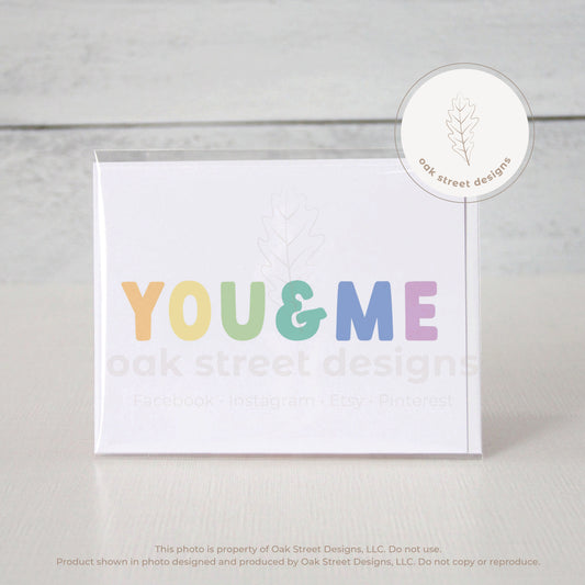 You & Me Folded Card