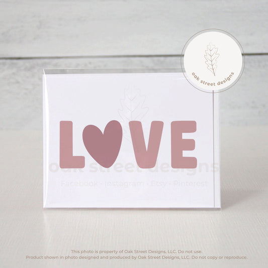 Love Folded Card