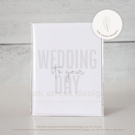 It's Your Wedding Day Folded Card