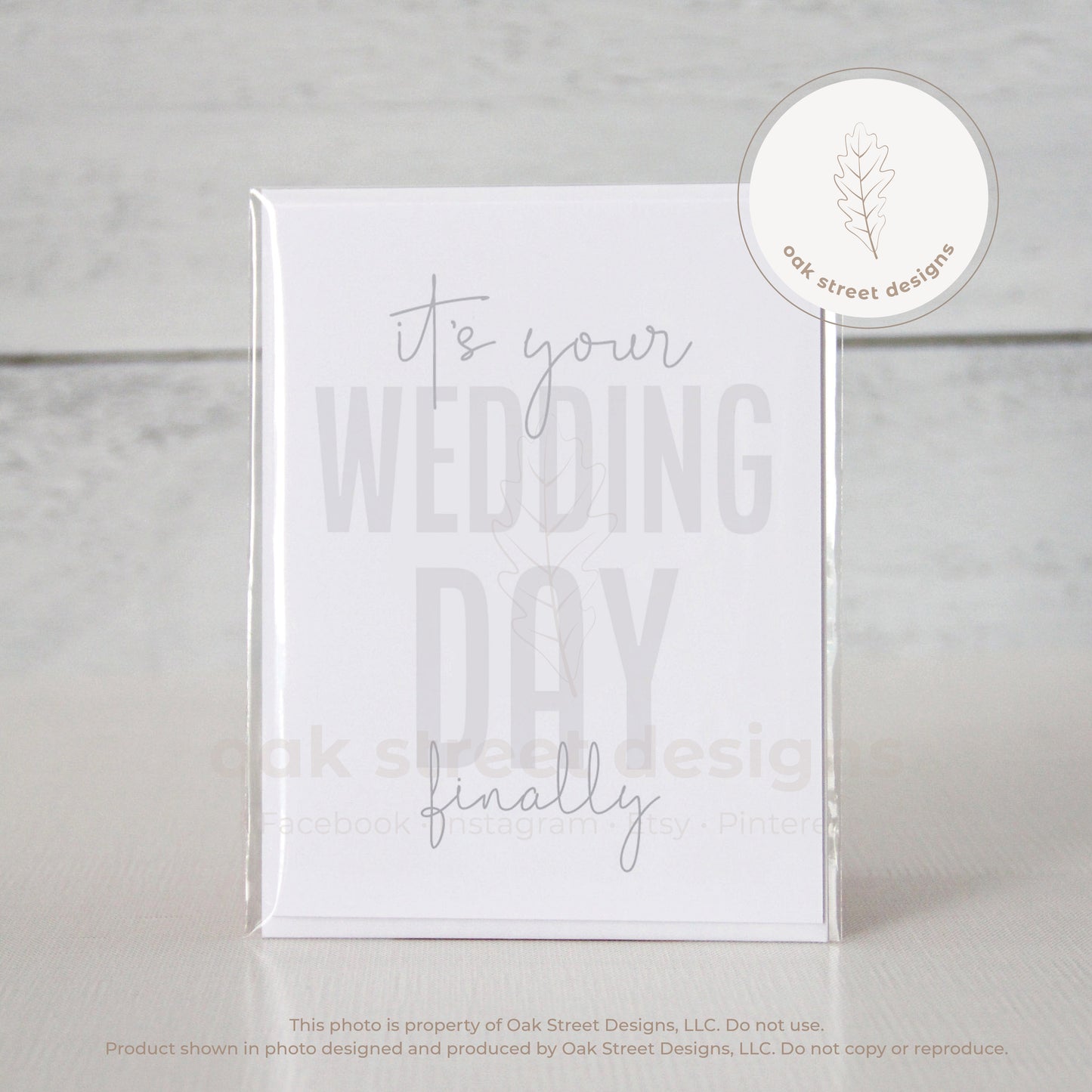 It's Your Wedding Day Finally Folded Card