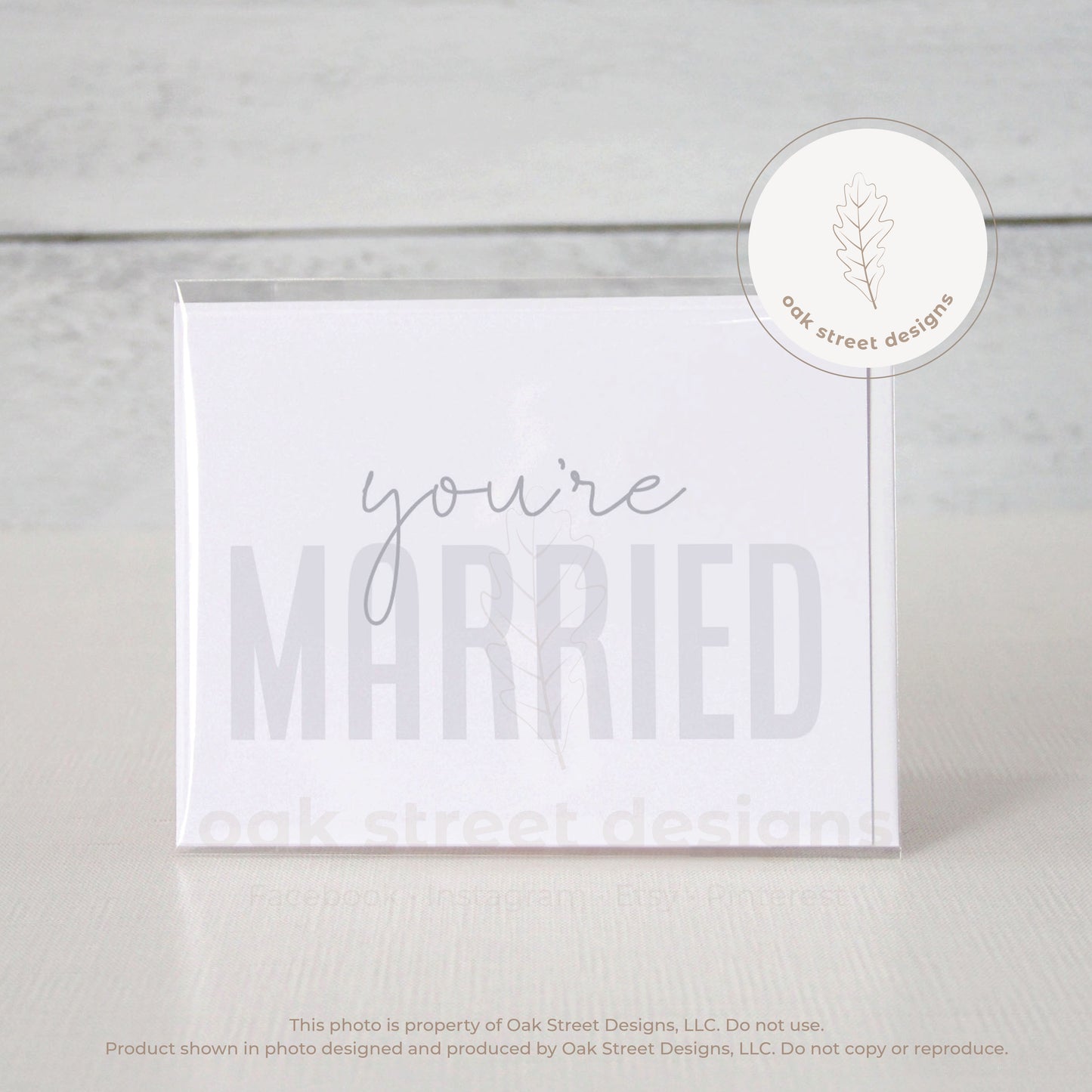 You're Married Folded Card