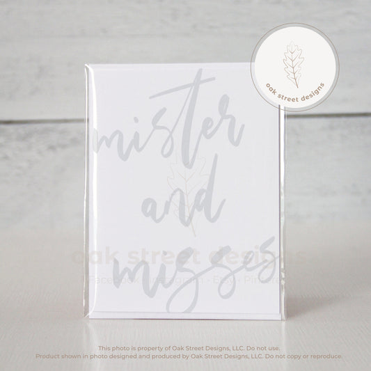 Mister and Misses Folded Card