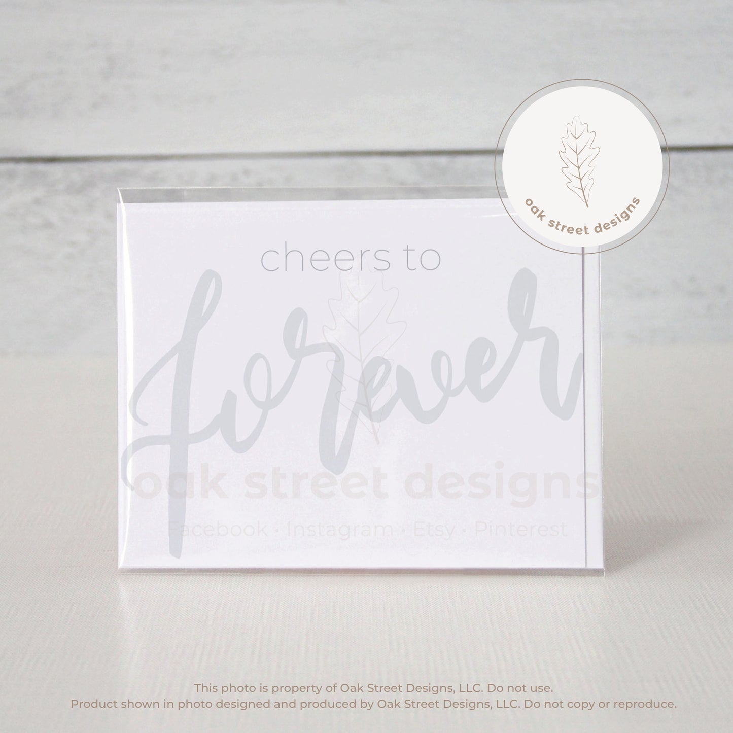 Cheers to Forever – Folded Card