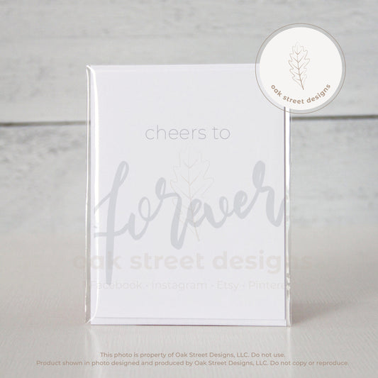 Cheers to Forever – Folded Card